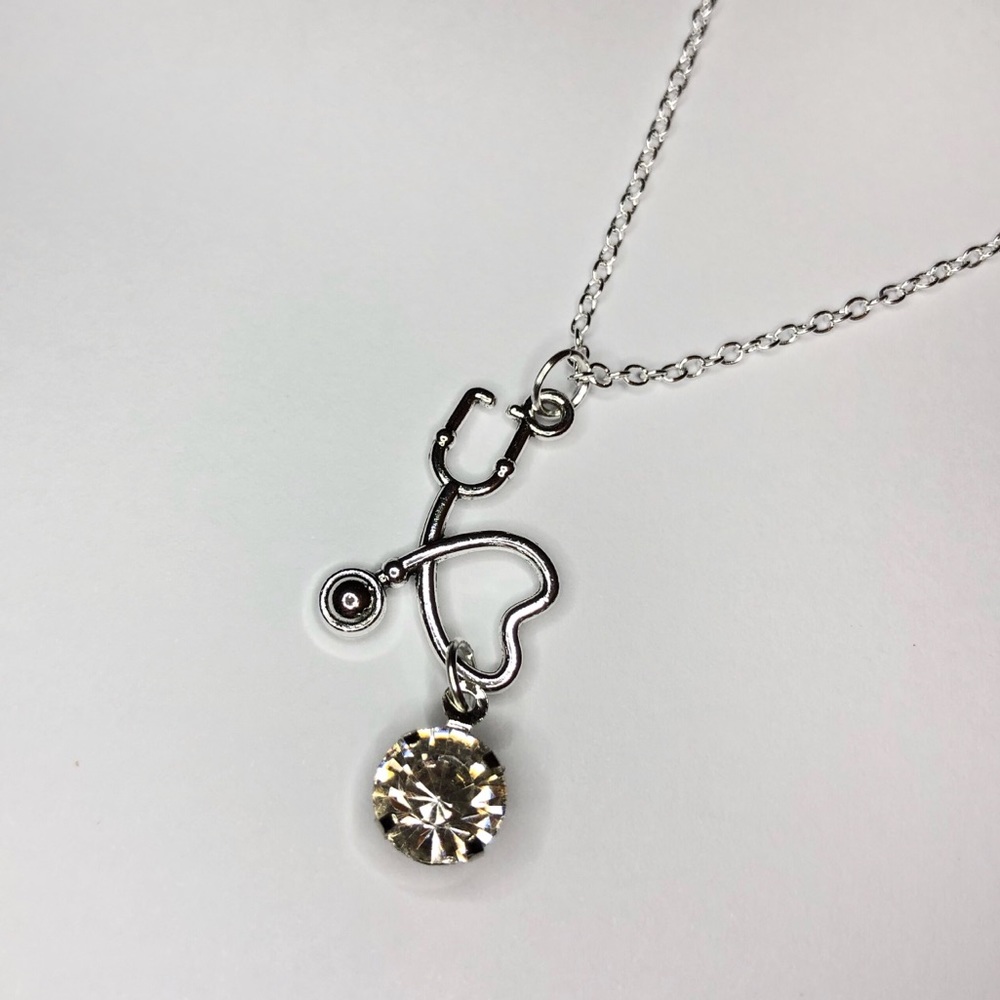 Handmade Heart Stethoscope Necklace 🩺